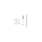 RAK Square Shower Handset Wall Bracket Kit Chrome