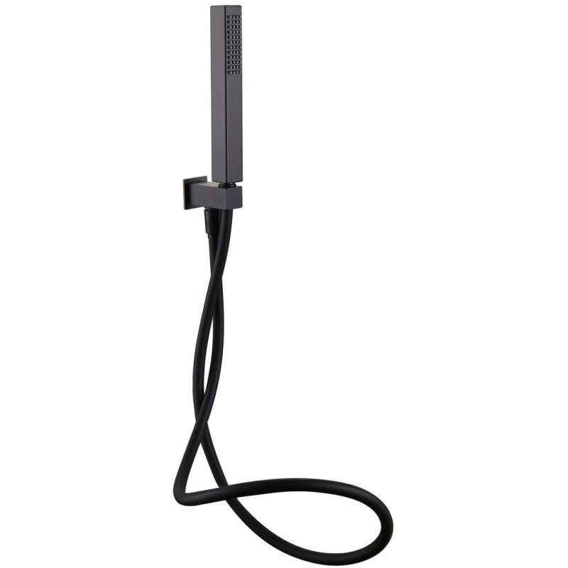 RAK Square Shower Handset Wall Bracket Kit Black RAK Square Shower Handset Wall Bracket Kit Black