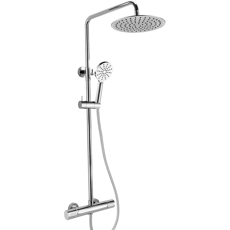 RAK Compact Round Exposed Thermostatic Shower Column Chrome RAK Compact Round Exposed Thermostatic Shower Column Chrome