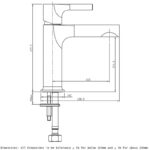 RAK Sorrento Standard Basin Mixer Matt Black