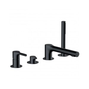 RAK Sorrento 4 Hole Bath Shower Mixer Matt Black