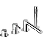 RAK Sorrento 4 Hole Bath Shower Mixer Chrome