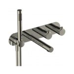 RAK Sorrento Dual Outlet Shower Valve with Handset & Spout Brushed Nickel