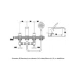 RAK Sport 4 Hole Deck Mounted Bath Shower Mixer