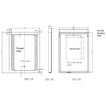 RAK Tanzanite 600x800mm Illuminated Portrait Mirror