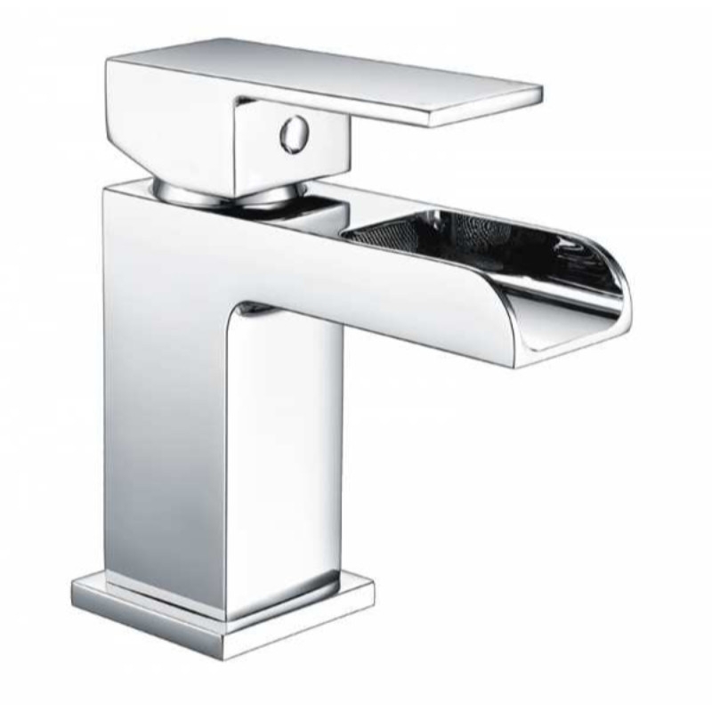 RAK Art Cubis Waterfall Mono Basin Mixer (No Waste) RAK Art Cubis Waterfall Mono Basin Mixer (No Waste)