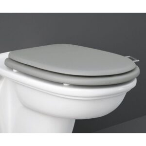 RAK Washington Wood Soft Close Seat & Cover Matt Grey