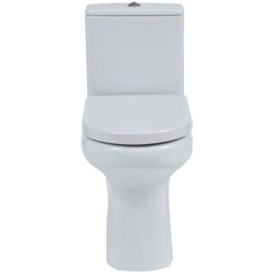 RAK Compact Rimless Flush to Wall Toilet with Soft Close Seat