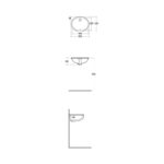 RAK Rosa 50cm Under Counter Oval Wash Basin