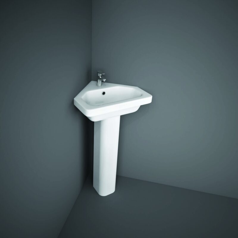 RAK Resort 45cm Corner Basin 1 Taphole