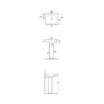 RAK Resort 55cm Basin 1 Taphole