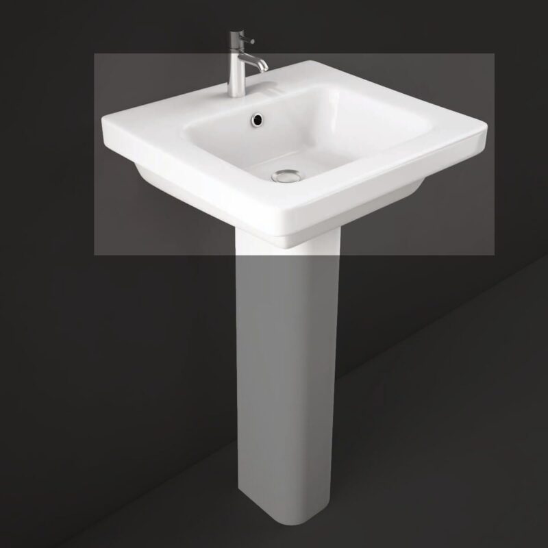 RAK Resort 65cm Basin 1 Taphole RAK Resort 65cm Basin 1 Taphole