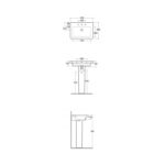 RAK Resort 65cm Basin 1 Taphole