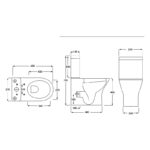 RAK Resort Mini Rimless Back To Wall WC Pack with Seat