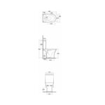 RAK Resort Mini Rimless Full Access WC Pack with Toilet Seat