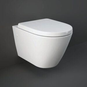 RAK Resort Rimless Wall Hung Pan with Soft Close Toilet Seat