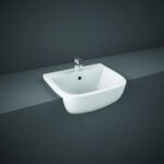 RAK Series 600 42cm Semi Recessed Basin 2 Tapholes