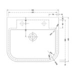 RAK Series 600 Inset Vanity Bowl 2 Tapholes 500mmm