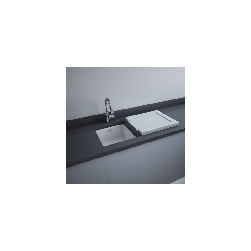 RAK Grooved Ceramic Sink Drainer 540x460x40mm RAK Grooved Ceramic Sink Drainer 540x460x40mm