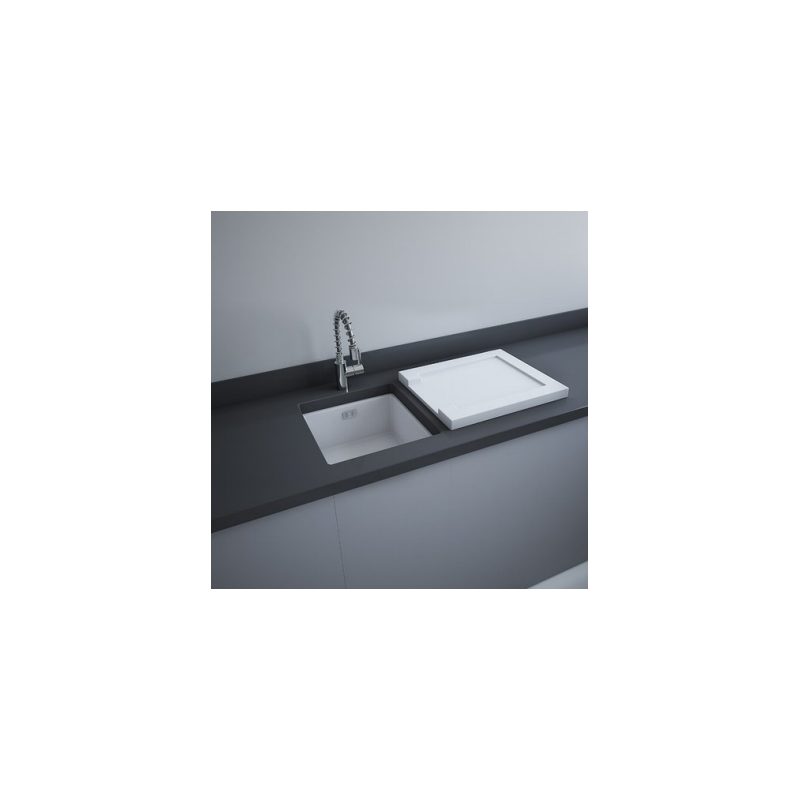 RAK Plain Ceramic Sink Drainer 540x460x40mm