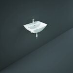 RAK Summit 40cm Wall Hung Hand Basin 1 Tap Hole