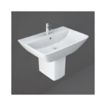 RAK Summit 500mm 1 Hole Basin & Semi Pedestal