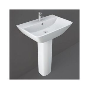 RAK Summit 500mm 1 Hole Basin & Full Pedestal