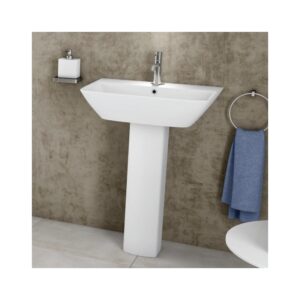 RAK Summit 600mm 1 Hole Basin & Full Pedestal