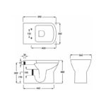 RAK Summit Back To Wall Pan with Soft Close Seat