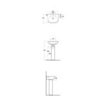 RAK Tonique 45cm Basin 1 Taphole