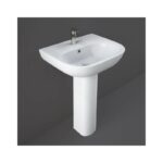 RAK Tonique 550mm 1 Hole Basin & Full Pedestal