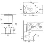 RAK Tonique Back To Wall WC Pack with Soft Close Seat