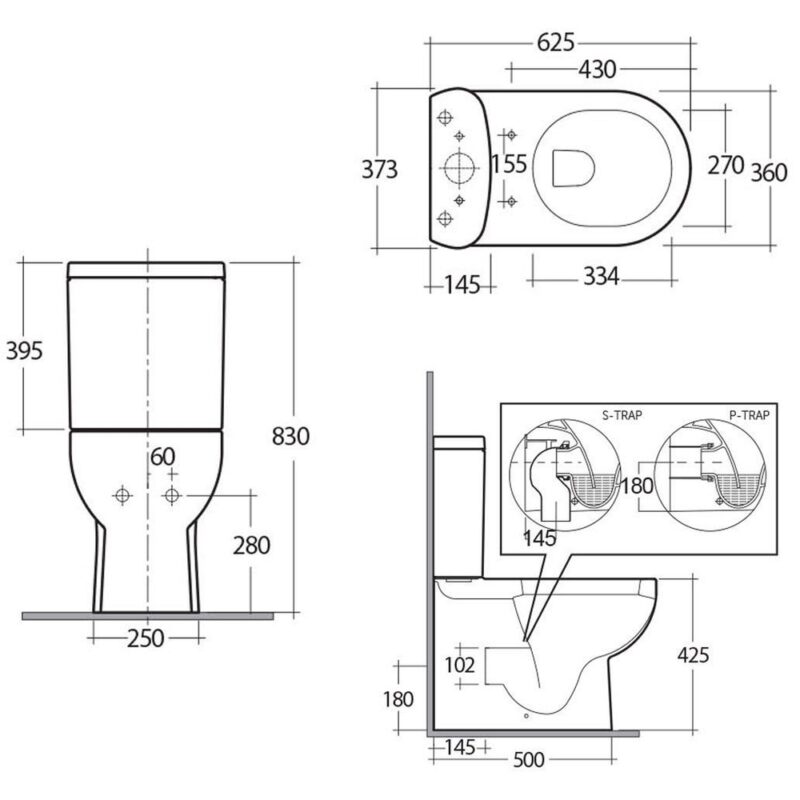 RAK Tonique Back To Wall WC Pack with Soft Close Seat
