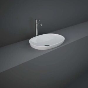 RAK Variant Oval Drop-In Wash Basin 50cm Alpine White