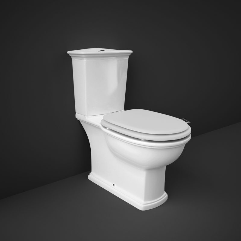 RAK Washington WC with Push Button Cistern & Matt White Seat