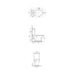 RAK Washington Full Access WC Pack with Grey Soft Close Seat