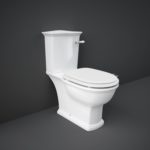 RAK Washington WC with Lever Handle & Matt White Seat