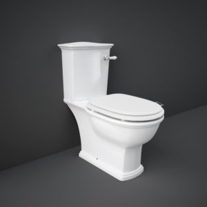 RAK Washington WC with Lever Handle & Matt White Seat
