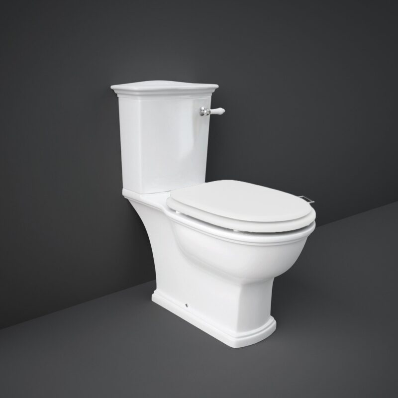 RAK Washington WC with Lever Handle & Matt White Seat RAK Washington WC with Lever Handle & Matt White Seat