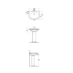 RAK Washington Large Pedestal for 65/76cm Basin