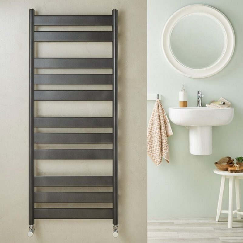 Redroom Azor Anthracite 800x500mm Towel Radiator