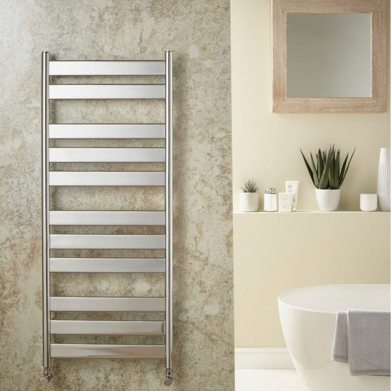 Redroom Azor Chrome 800x500mm Towel Radiator