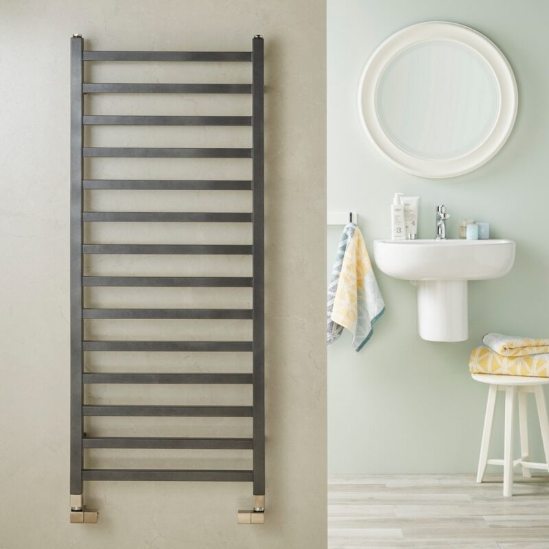Pure Elements Cyrus Anthracite 1200x500mm Towel Radiator