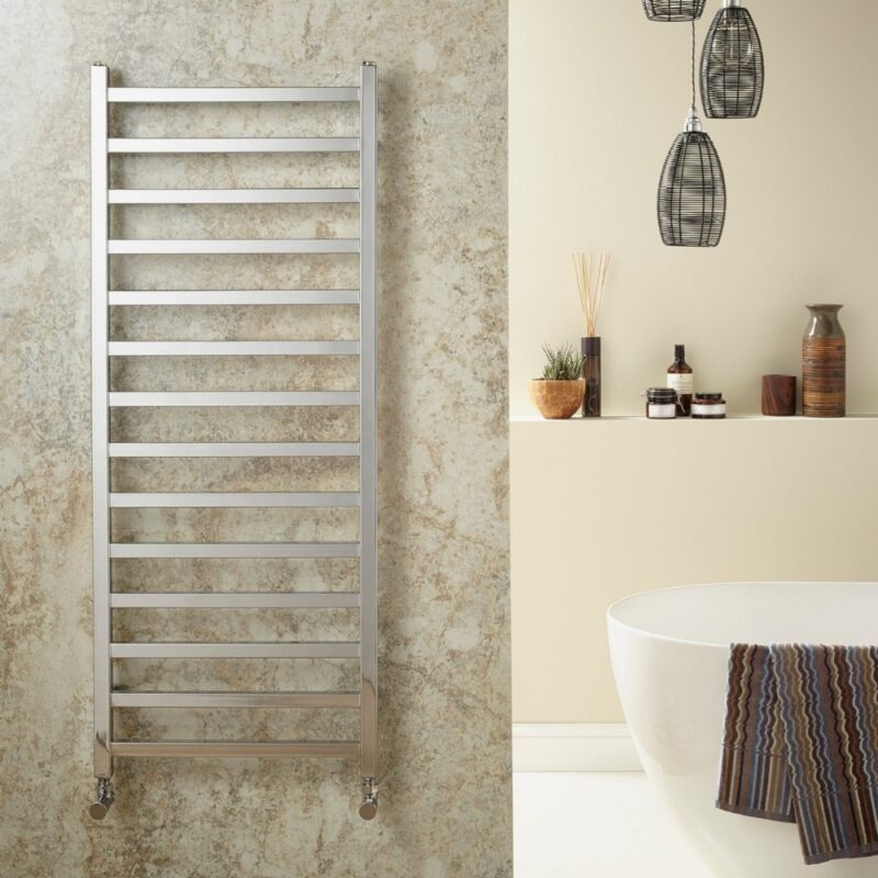 Redroom Baxx Chrome 1000x500mm Towel Radiator Redroom Baxx Chrome 1000x500mm Towel Radiator