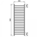 Redroom Baxx Chrome 1600x500mm Towel Radiator