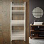 Redroom Elan White 1200x600mm Towel Radiator