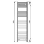 Pure Elements Aurelius White 1800x600mm Towel Radiator