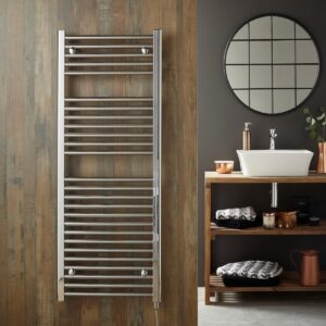 Redroom Elan Electric Chrome 941x500mm Towel Radiator