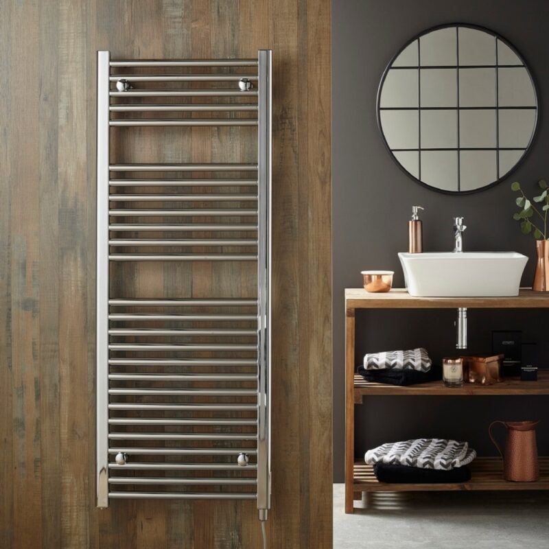 Pure Elements Aurelius Electric Chrome 1901x600mm Towel Radiator Pure Elements Aurelius Electric Chrome 1901x600mm Towel Radiator