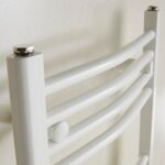 Redroom Elan Curved White 800x600mm Towel Radiator